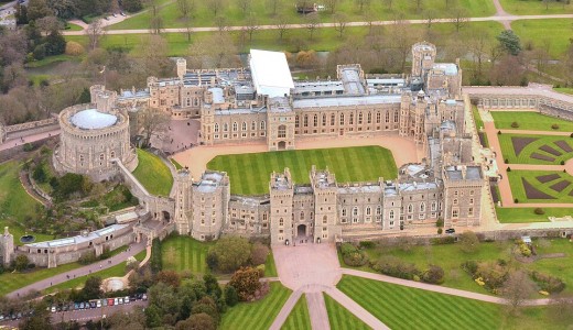 Windsor Castle is where Trump was feted. A place that's easy to isolate him from public protests.