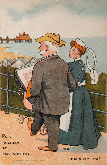 A holiday in Eastbourne, just the thing for a happy family.