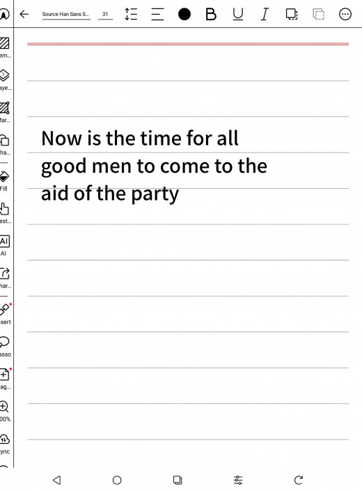 My handwriting has been converted to text