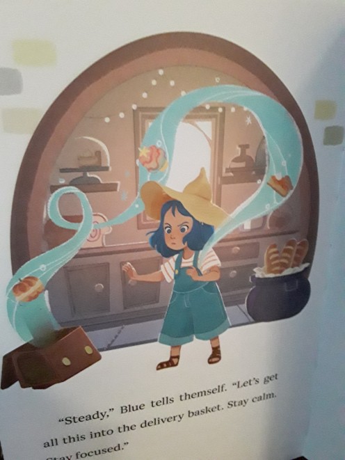Blue prepares to make her deliveries