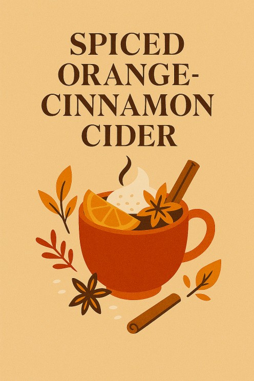 Embrace the season with spiced orange-cinnamon cider—infused with citrus zest, warm spices, and comforting autumn vibes.