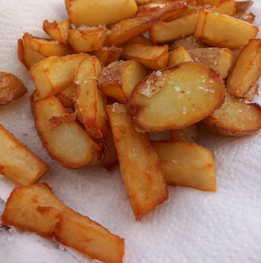 Homemade potato chips