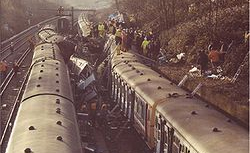 Clapham Junction Rail Crash Scene