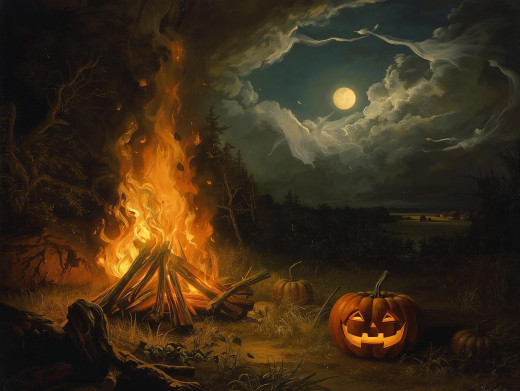 A typical depiction of Halloween. (generated image) A typical depiction of Halloween. (generated image)