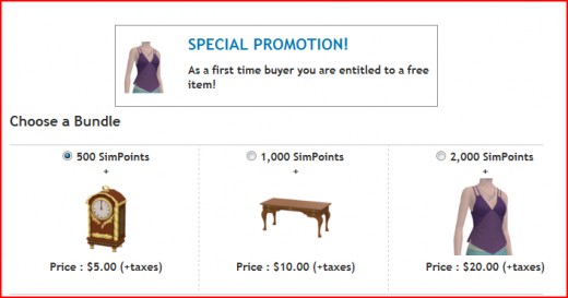 The promo for new buyers. Existing customers were shown the same screen with the text 'You are not eligible for this promotion.'