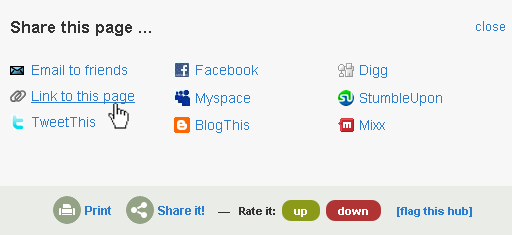 This appears after your click "share this"