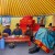 Offering of the tea to Bao by the bride-to-be's family as part of the traditional Mongolian Ceremony Offering of the tea to Bao by the bride-to-be's family as part of the traditional Mongolian Ceremony