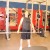The Barbell Stiff legged deadlift up position The Barbell Stiff legged deadlift up position