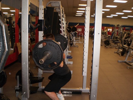 The Squat down position. 