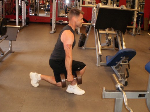 The Lunge down position