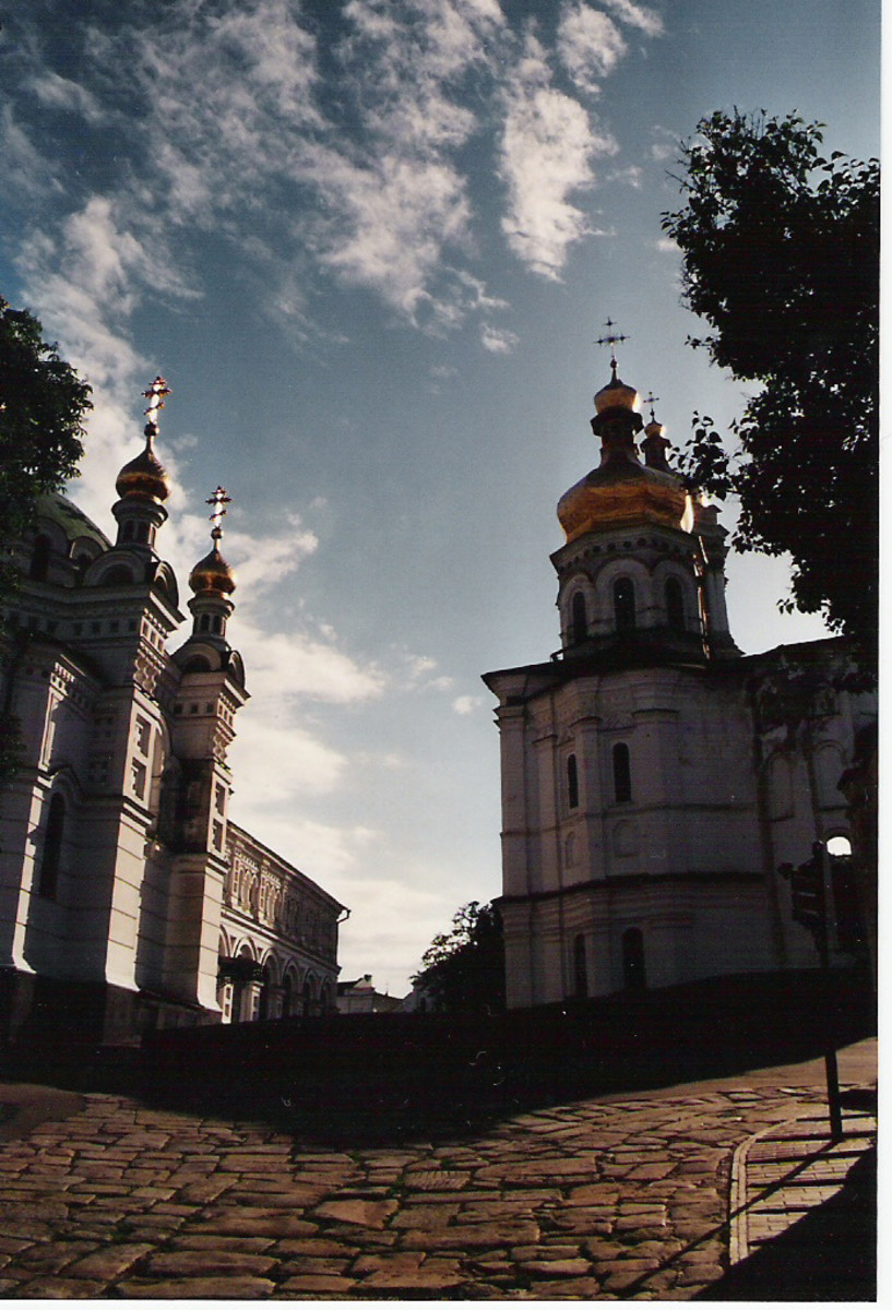 The Pecherska Lavra, a large monastery complex in Kyiv.