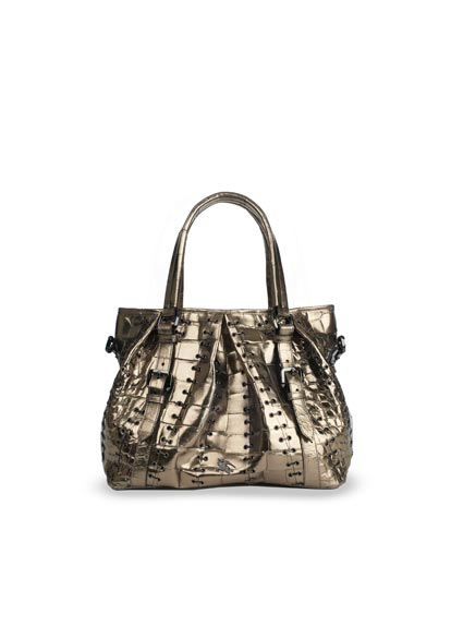 BURBERRY ALLIGATOR LOWRY HANDBAG - AROUND $20,000