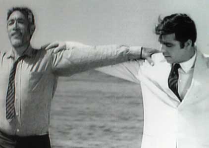Anthony Quinn, left,as Alexis Zorba, with Alan Bates in 'Zorba the Greek' 1964