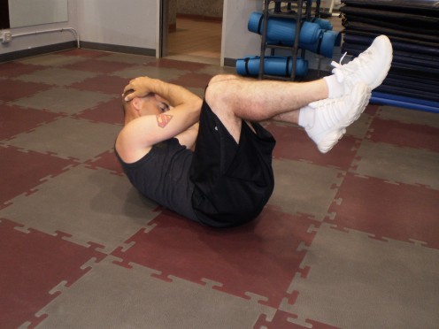 The Twisting Crunch to the left side