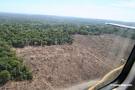 Clearcutting eats into the Amazon rainforest in Brazil