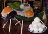offering food in obon festival