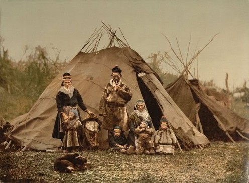 A Saami family from about 1900