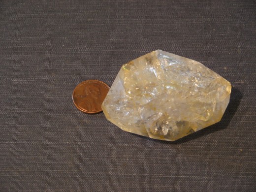 The big Herkimer Diamond quartz crystal