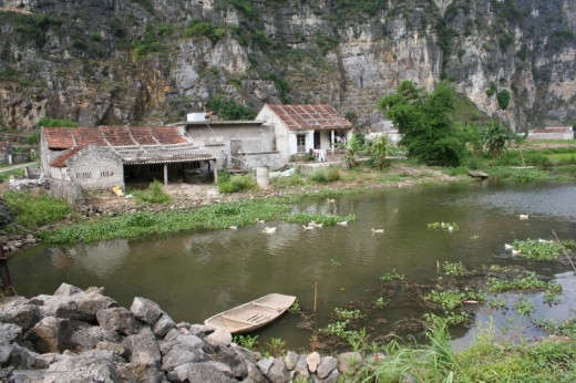 Rural homes around surprising Ninh Binh