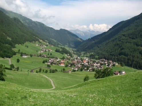 Small Mountain villages dotted all through the mountains of the Tyrol
