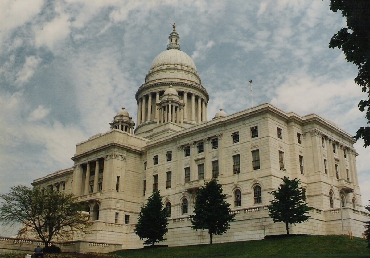 Rhode Island's state house: A replica of the nation's capitol.