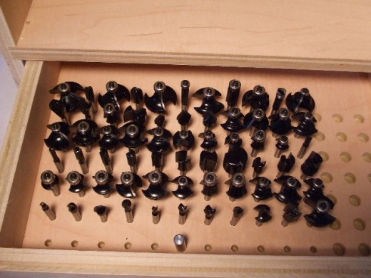 The router Bit drawer Cabinet