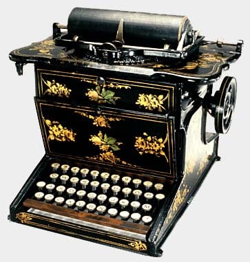 One of the world's first typewriters