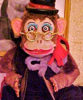 Marley's ghost who was always a monkey on Scrooges back.