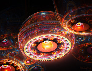 Gears fractal by Chrissy Dean
