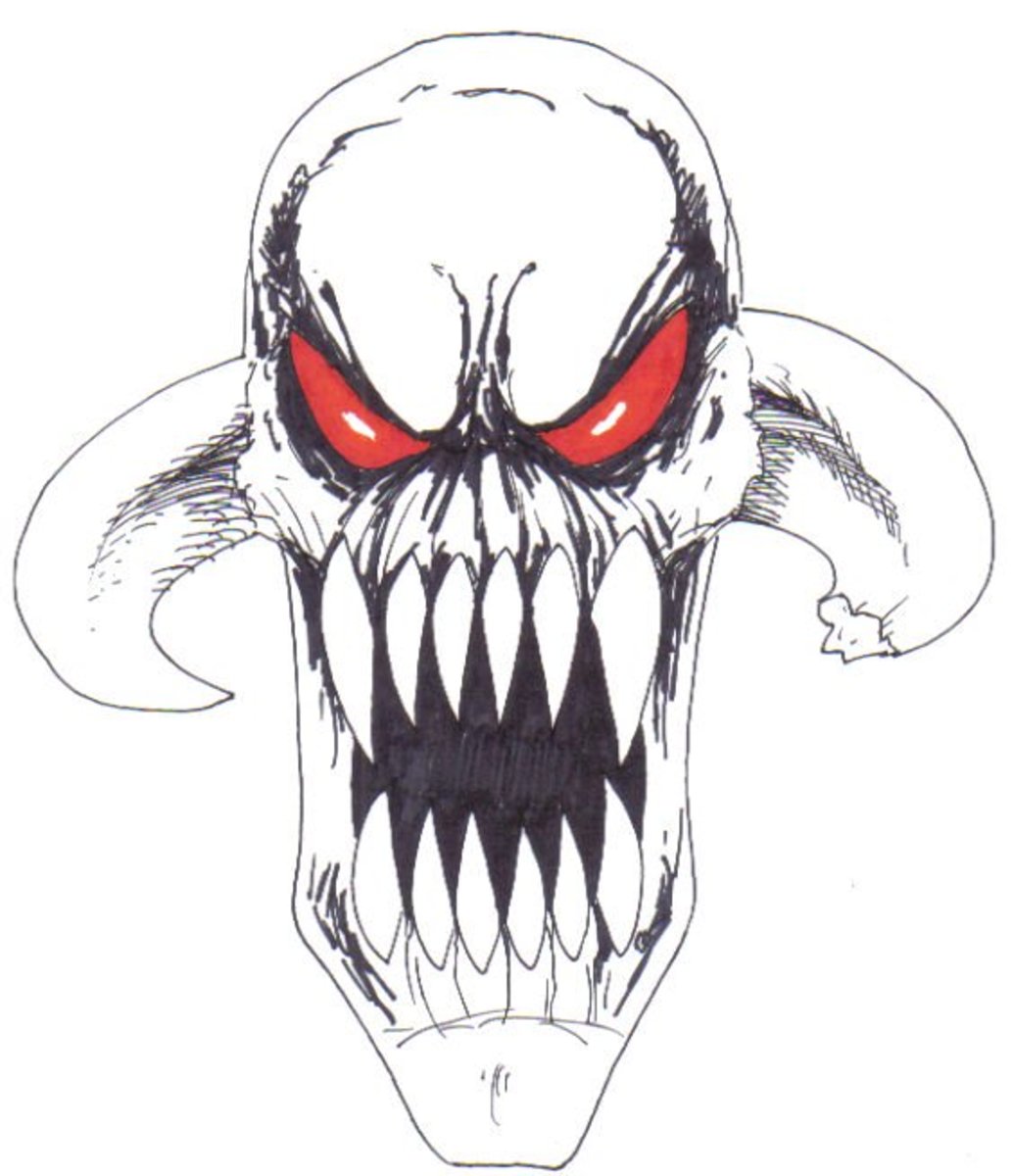 Demonic Art How To Draw A Demon hubpages