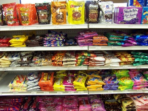 Name-brand candy can be a good bargain at dollar stores.