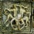 A man with is 5 senses.Exquisite carving on a ceiling. A man with is 5 senses.Exquisite carving on a ceiling.