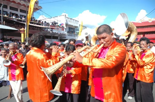 Tulude Festival in Sangihe, North Sulawesi, Indonesia