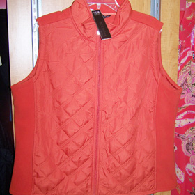 BC Clothing for Women orange fleece vest  $19.99 compare at $34.00 
