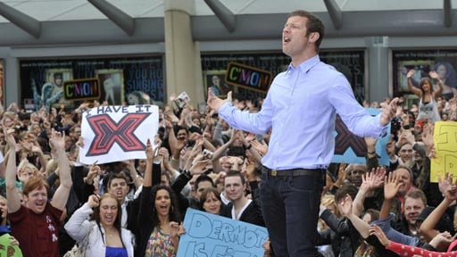 X Factor's equivalent of Ryan Seacrest, namely Dermot O'Leary