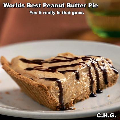 This recipe really is the Worlds Best Peanut Butter Pie. 
