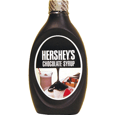 You want to be sure to use Hershey's Chocolate Syrup to top your pie with. 