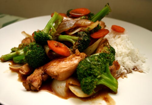 sweet ginger broccoli stir-fry recipe with chicken