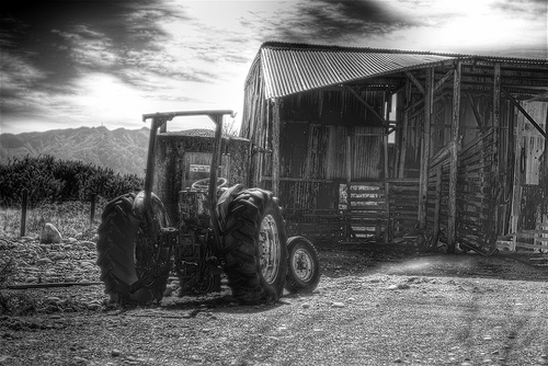 Farm Equipment At Work