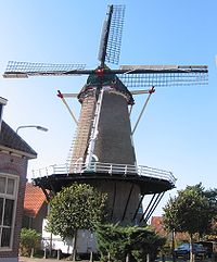 Old time Dutch wind mill