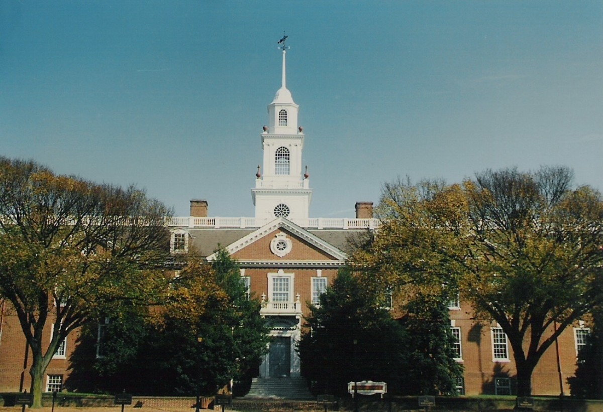 Dover, Delaware's Legislative Hall.  