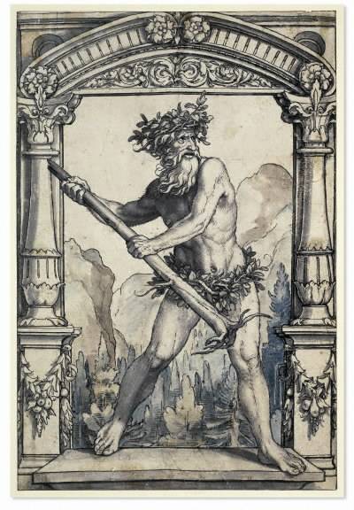 Wild man (Holbein the Younger)  commons.wikimedia.org