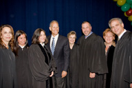 Judge Schurr (leftmost) and colleagues in Miami, Florida      (Photo: ourkids.us)