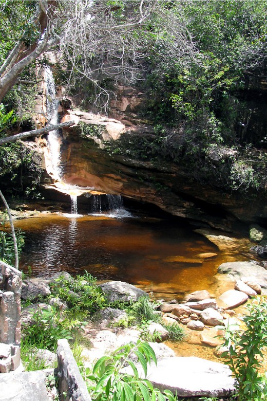 The pretty waterfall undisturbed by us!