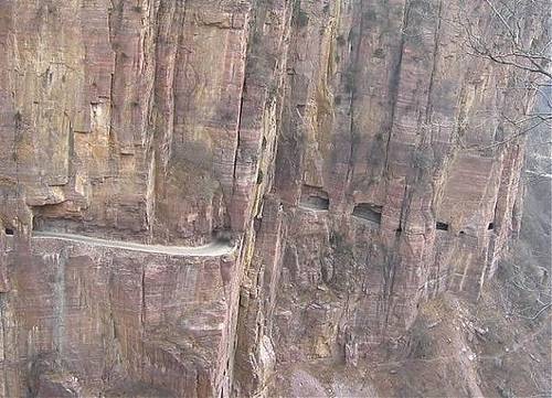 Guoliang Tunnel Road in China
