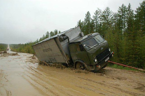 Siberian Road to Yakutsk Russia (ROAD OF BONES)
