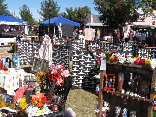 El Dia de los Muertos displays honoring those who have died in Iraq and Afghan wars