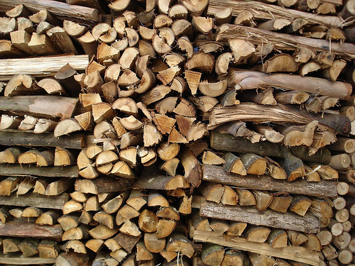 Wood stack.      Photo by rvidal.
