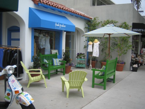 outdoor storefront scene before editing