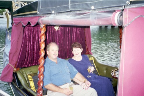 Out on the Gondola for our       10th Wedding Anniversary